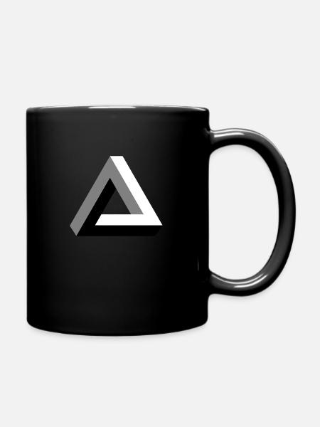Penrose triangle - Full Colour Mug - black