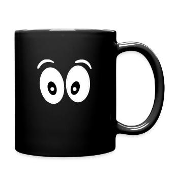 two eyes - Full Colour Mug - black - Right