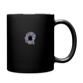 Alien Head Psychedelic LSD Goa Psytrance Tekno - Mug uni - noir - Droite