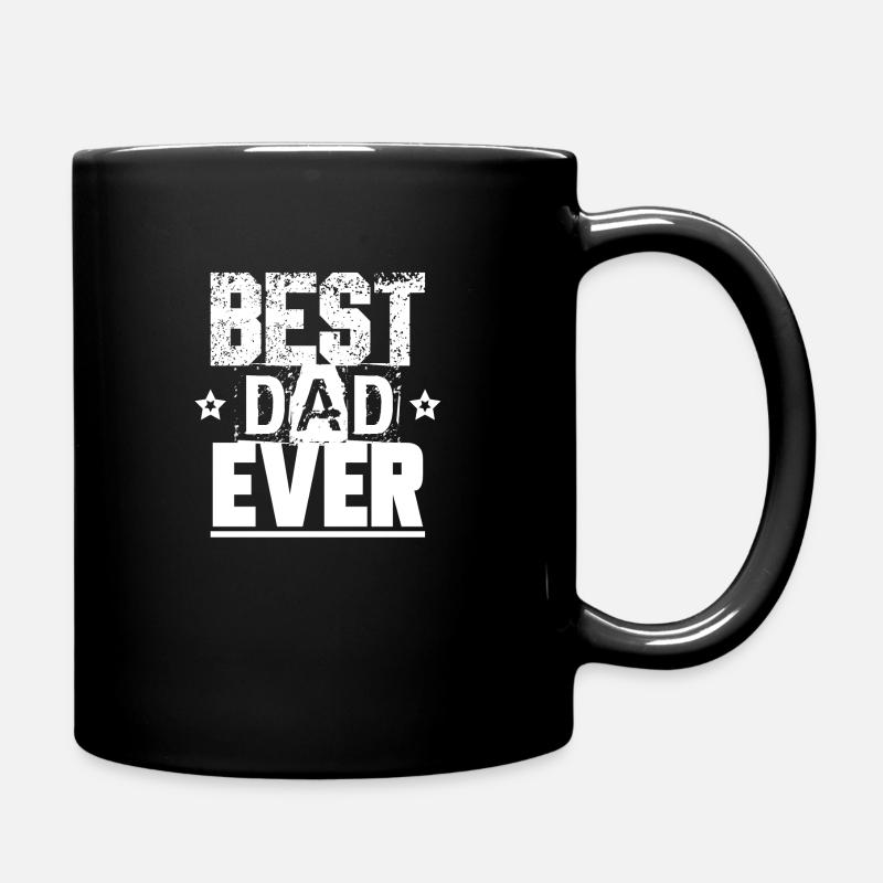 Bester Vater best dad - Tasse einfarbig - Schwarz