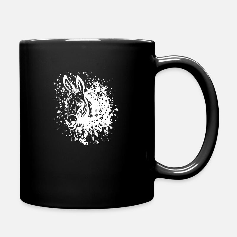 Esel Tintenfleck - Tasse einfarbig - Schwarz