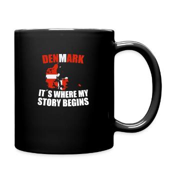 Denmark - Full Colour Mug - black - Right