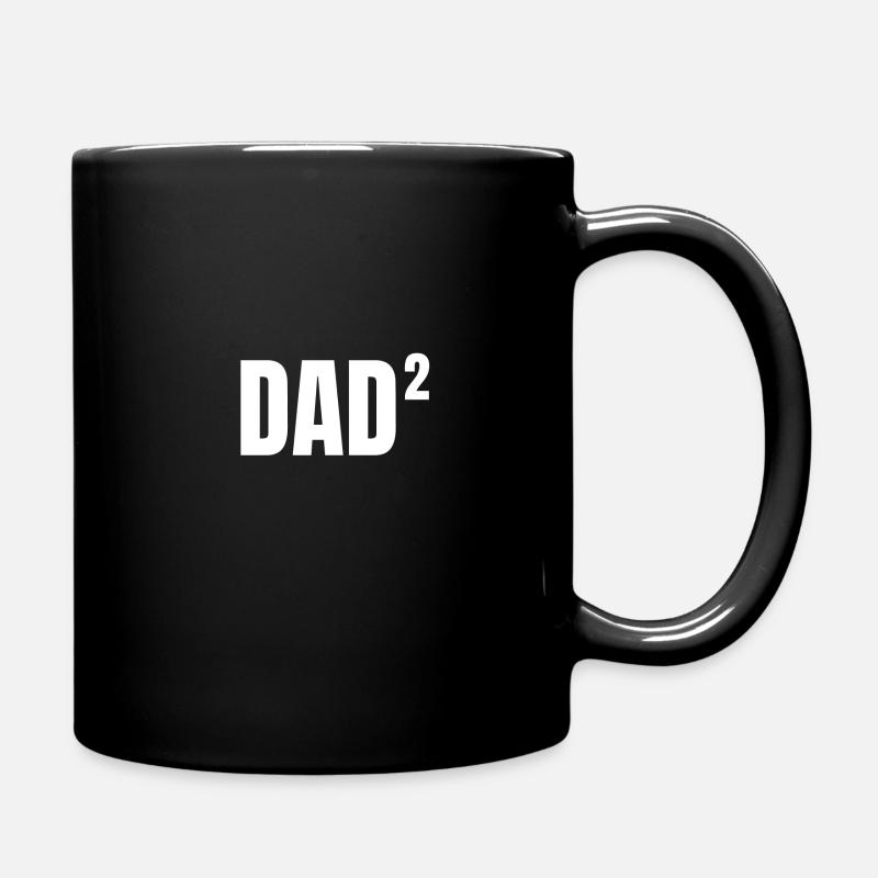 Dad dad father daddy kids 2 math gift - Full Colour Mug - black