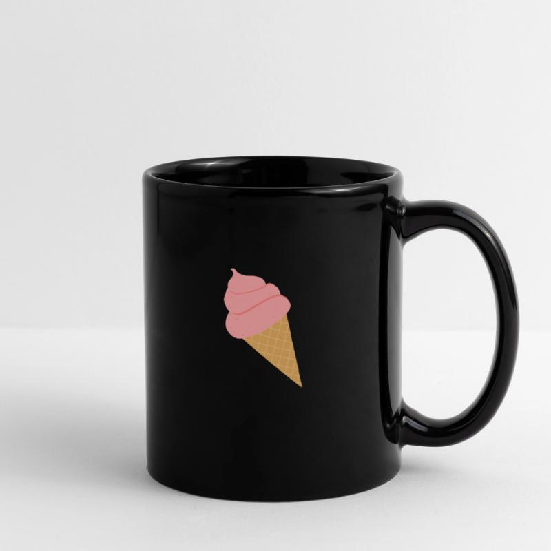 Eis Eiscreme Sommer Softeis Geschenk Tasse einfarbig