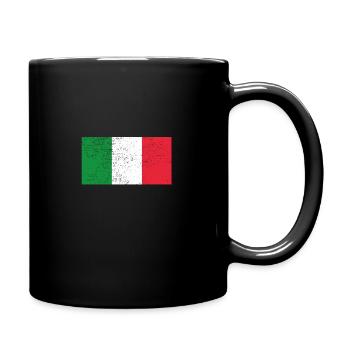 Drapeau Italie drapeau national cadeau - Mug uni - noir - Droite