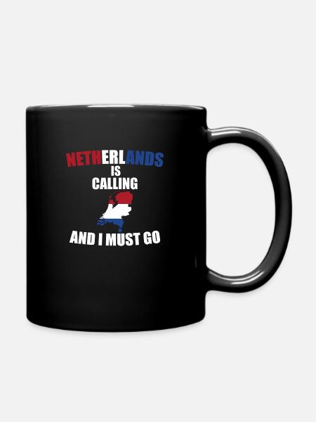 Netherlands - Full Colour Mug - black
