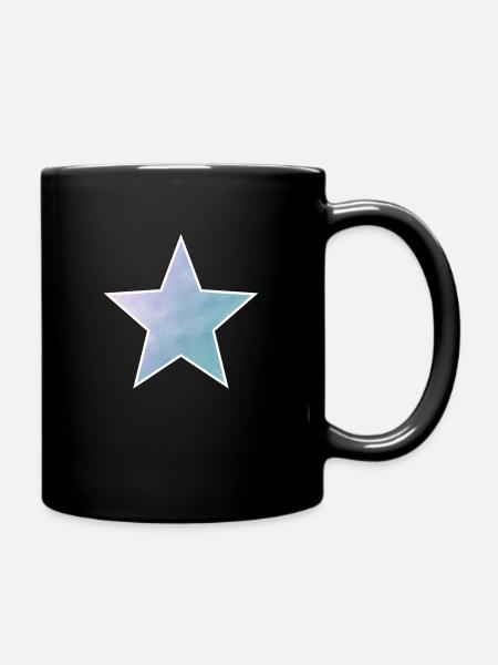 Star - Tasse einfarbig - Schwarz