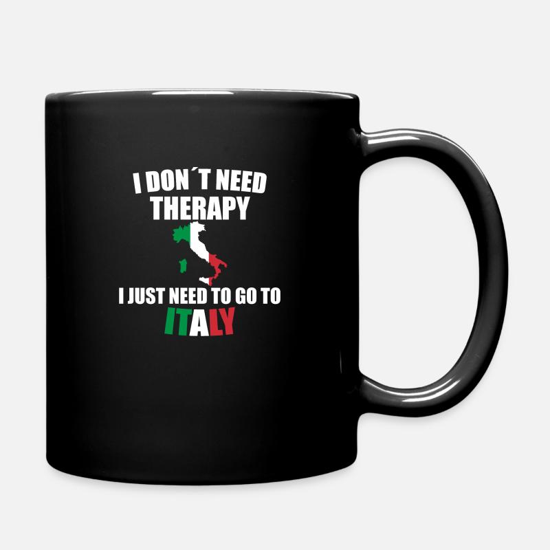 Italien - Tasse einfarbig - Schwarz