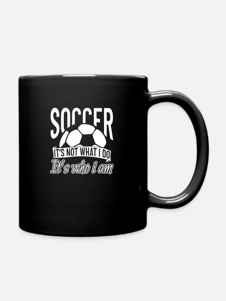 Soccer - Mug uni - noir