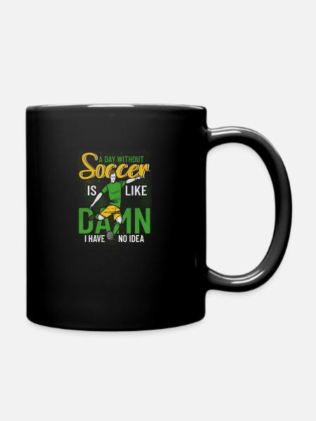 Fussball Fussballverein - Tasse einfarbig - Schwarz