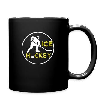 Eishockey - Hockey ist der eigentliche Extremsport - Tasse einfarbig - Schwarz - Rechts