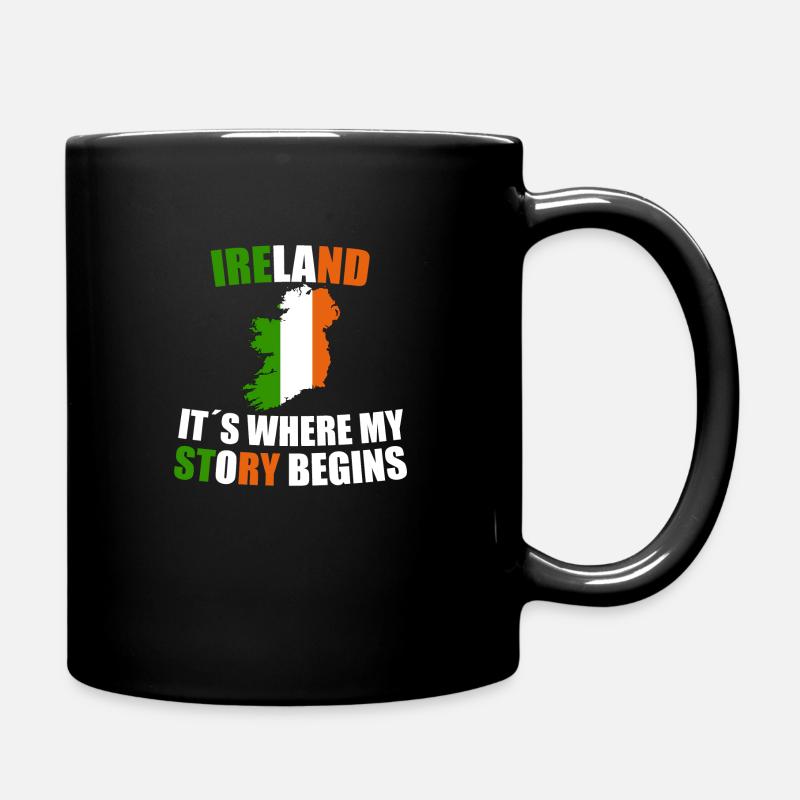 Irland - Tasse einfarbig - Schwarz