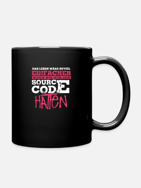 Programmierer - Tasse einfarbig - Schwarz