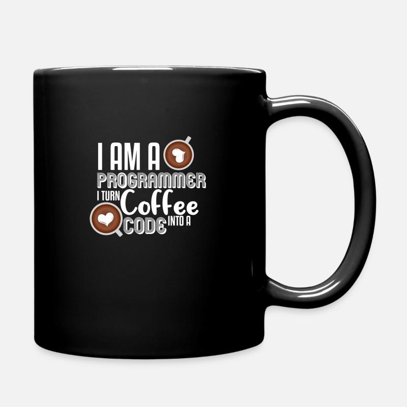 Programmer Kaffee - Tasse einfarbig - Schwarz