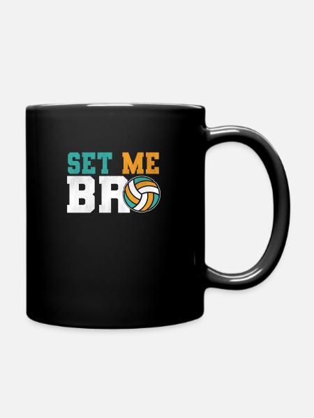 Volleyball volleyball volleyball team - Full Colour Mug - black