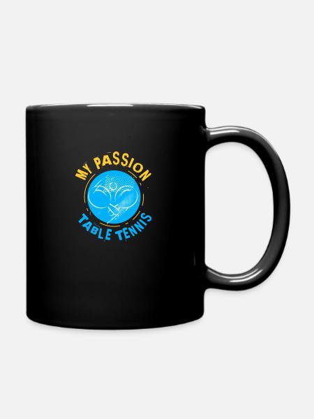 Tischtennis - Tasse einfarbig - Schwarz