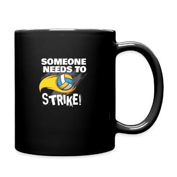 Volley-ball - Mug uni - noir - Droite