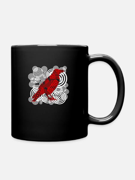Raven modern - Full Colour Mug - black