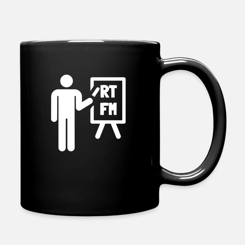 RTFM - Lisez le manuel F'ing - Mug uni - noir