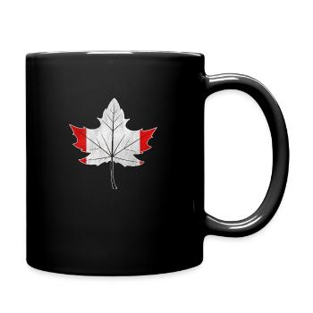 Canada Canada maple leaf flag nationality - Full Colour Mug - black - Right