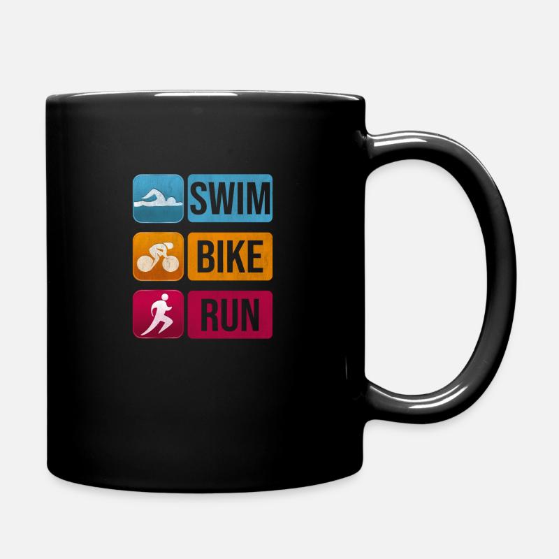 Triathlon Triathlon de natation vélo - Mug uni - noir