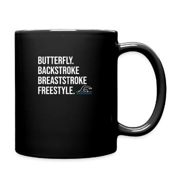 Nageurs nageurs - Mug uni - noir - Droite