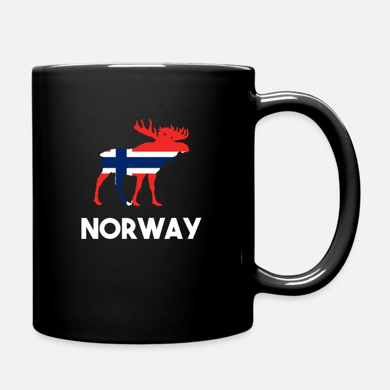 Drapeau de la Norvège - Mug uni - noir