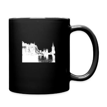 City of Halle Saale white - Full Colour Mug - black - Right