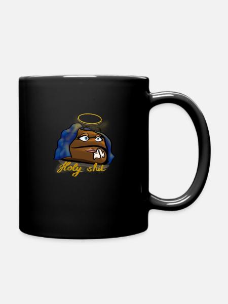 Holy shit - Tasse einfarbig - Schwarz