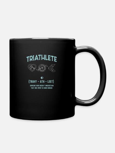 Triathlon de triathlon - Mug uni - noir
