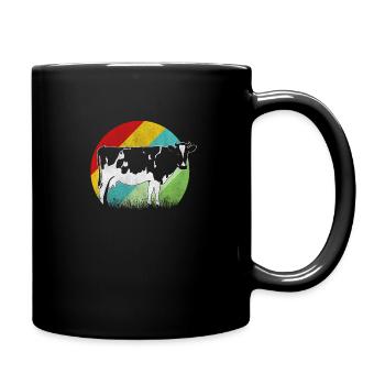 Cow Cows Farmer Farm Farmer Farmer Agriculture - Full Colour Mug - black - Right