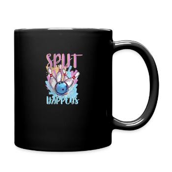 Bowling bowler cone bowling bowling ball - Full Colour Mug - black - Right