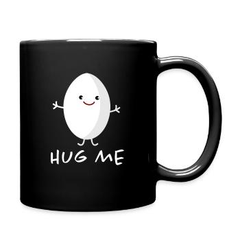 Hug me (egg) - Full Colour Mug - black - Right