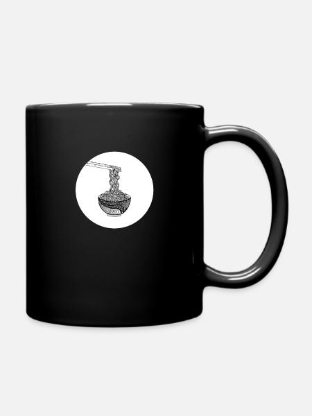 Ramen Japanese noodle noodle soup gift - Full Colour Mug - black