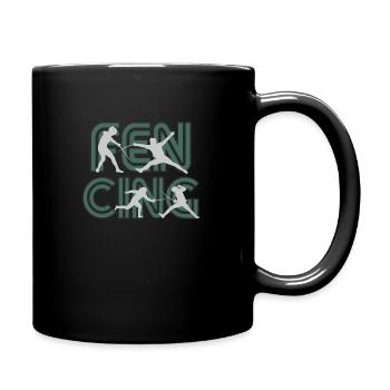 Fencing fencing - Full Colour Mug - black - Right