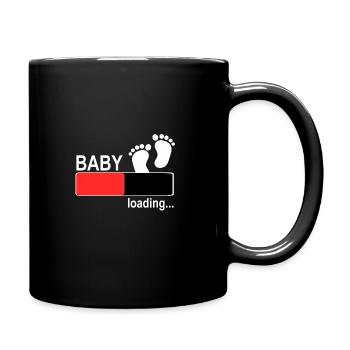 Enceinte mère femmes bébé fils fille - Mug uni - noir - Droite
