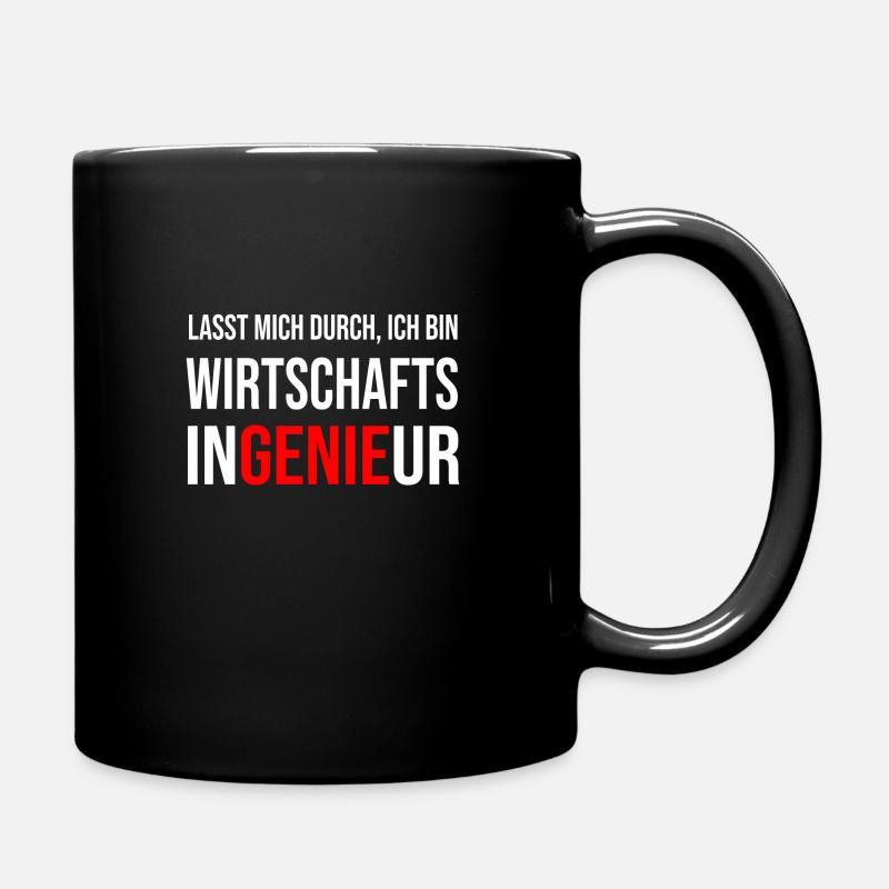 Wirtschaftsingenieur Genie Geschenkidee - Tasse einfarbig - Schwarz