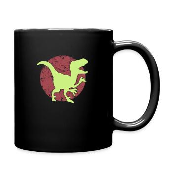 Dinosaur shirt - Full Colour Mug - black - Right
