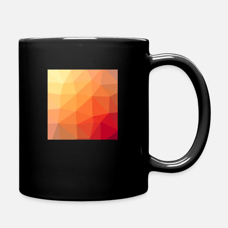 coole Farben geometrisch - Tasse einfarbig - Schwarz