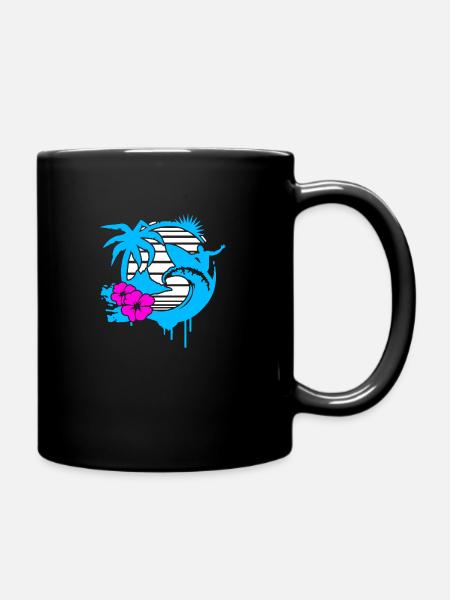 Surfeurs - Mug uni - noir