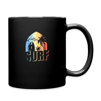 Surf surfeur - Mug uni - noir - Droite