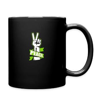 Peace - Full Colour Mug - black - Right