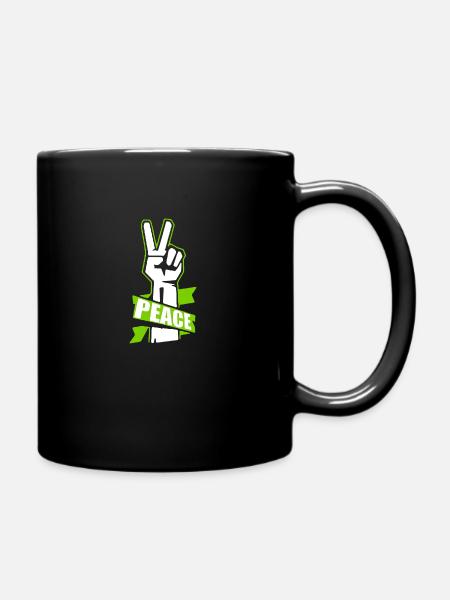 Peace - Full Colour Mug - black