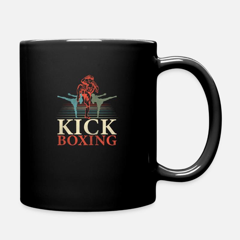 Kickboxen Kickboxer - Tasse einfarbig - Schwarz