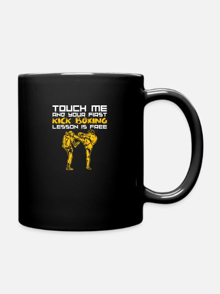 Kickboxing Kickboxer - Full Colour Mug - black