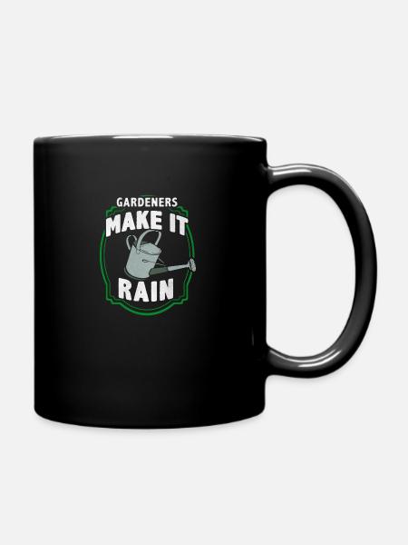 Garden gardener gardening gardening gardening - Full Colour Mug - black