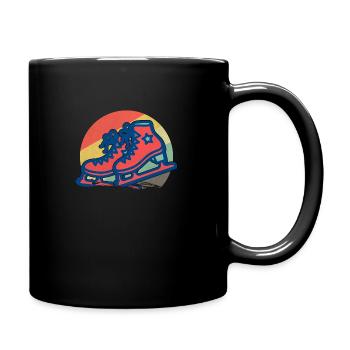 Patinage Patin à glace rétro Patinage artistique - Mug uni - noir - Droite