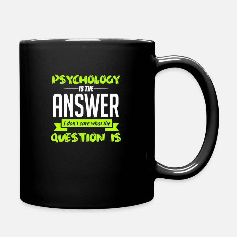Psychologie - Tasse einfarbig - Schwarz