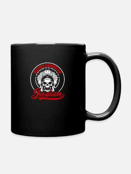Native America Indianer indianisch Ureinwohner - Tasse einfarbig - Schwarz