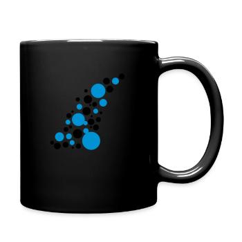 Points de Circle pattern design - Mug uni - noir - Droite